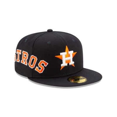 Sapca New Era Houston Astros MLB Slant 59FIFTY Fitted - Albastri